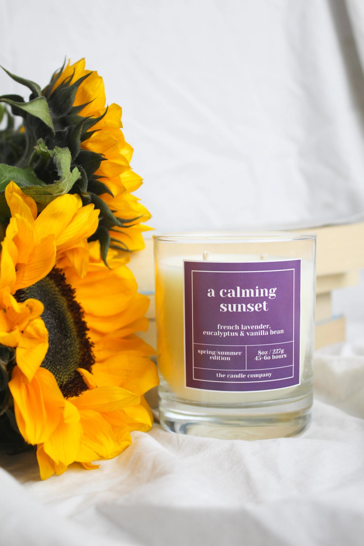 A Calming Sunset Soy Candle – Classic Glass Jar by The Candle Company – photo 2