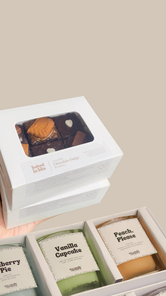 Melt to be Yours (Mini Scented Candles & Brownies) LAHORE ONLY