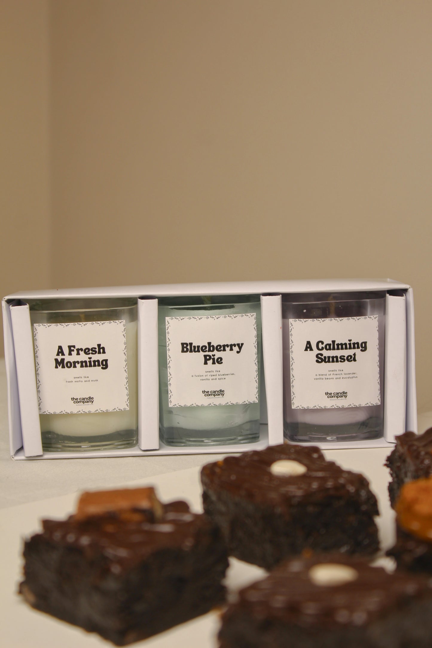 Melt to be Yours (Mini Scented Candles & Brownies) LAHORE ONLY