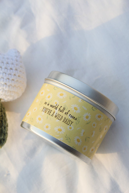 Daisy Flower Candle