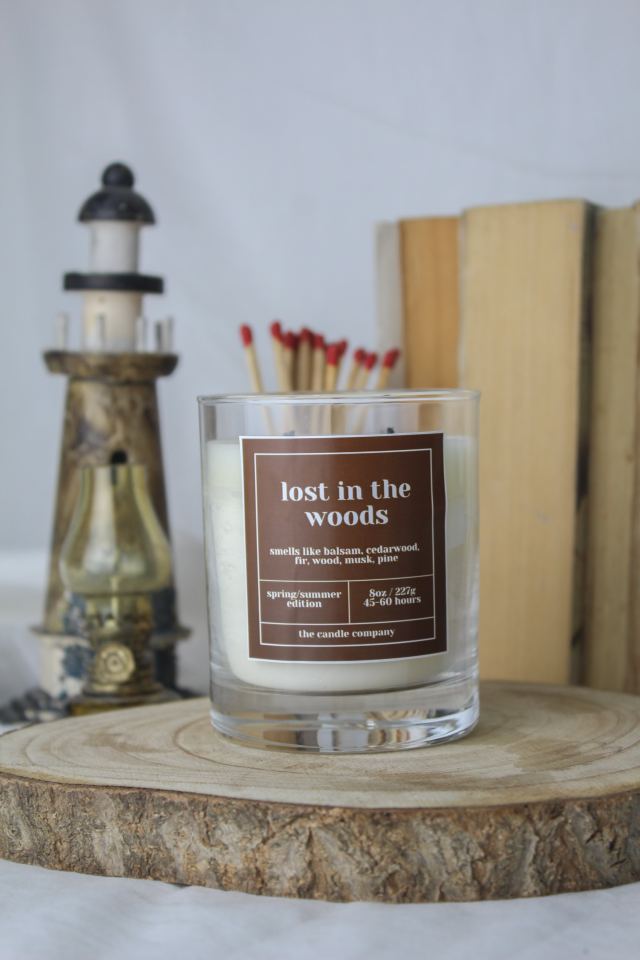 Lost in the woods scented candle